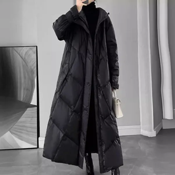 アウター  ダウンジャケット  コットン  ゆったり  普通  新作  おしゃれ / ファッション  レディース  ミディ丈 / ミディアム丈  大きめサイズ