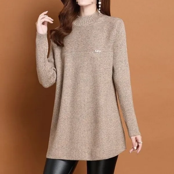 ニット  ニット / セーター  ニットトップス  ゆったり  秋  普通  インナー  新作  おしゃれ / ファッション  レディース  ミディ丈 / ミディアム丈  大きめサイズ  洗練された