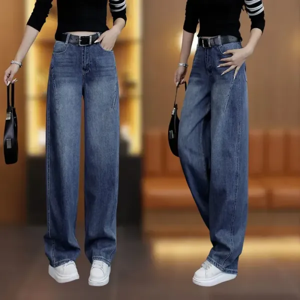SNSで話題沸騰平日アンクル丈（9分丈）ロング丈ハイウエスト無地ファッションジーンズデニムパンツ