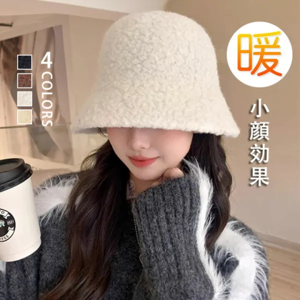 バケットハット 帽子 レディース 秋 冬 ぼうし ハット ボア もこもこ 暖かい 防寒 保温帽子 つば広帽子 おしゃれ あったか シンプル 顔効果 定番 ベーシック 暖かい 小顔効果 カジュアル  秋物 冬物 通勤 通学 秋冬  送料無料