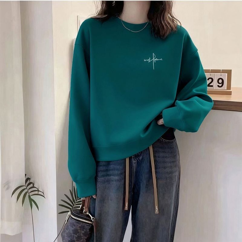 ピーコックブルー (薄手/刺繍ロゴ)