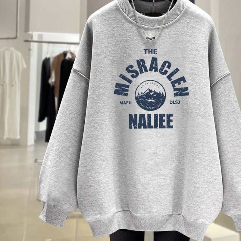 ライトグレー (裏起毛/厚手)