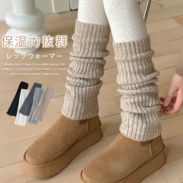 レッグウォーマー レッグカバー 冷え取り 足首ウォーマー ロング丈 くしゅくしゅ 靴下 ニット レディース レッグ ウォーマー 暖かい 防寒 ファッション小物 秋冬 冷えとり 冷え対策 保温 防寒 秋 冬 プレゼント ギフト