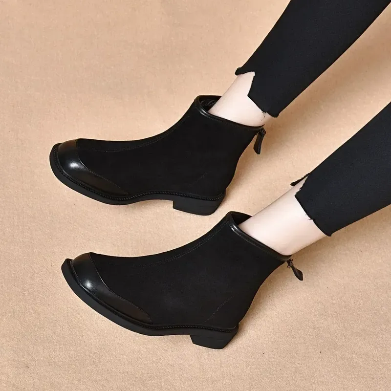 ブラック (裏起毛なし)