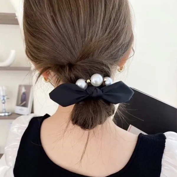 輪ゴム無地サークルビーズリボン｜超人気