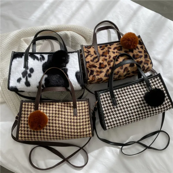 ファッション 全4色 プリント 切り替え ファスナー 肩掛け ショルダーバッグ ブラック 黑 ホワイト 白