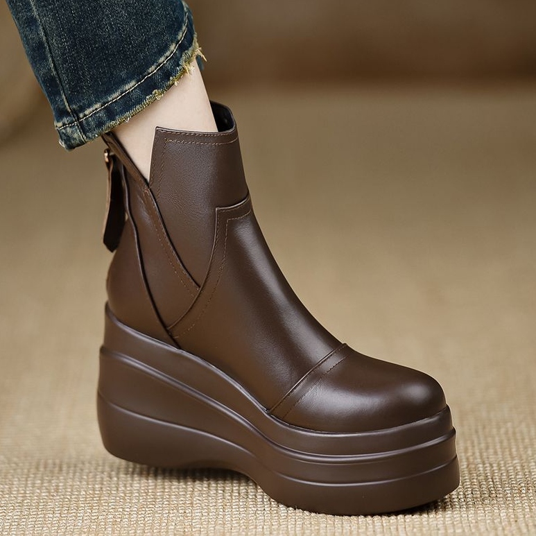 ブラウン/裏起毛