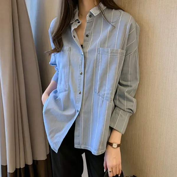 シャツ体型をカバー長袖型崩れしない | 流行の予感