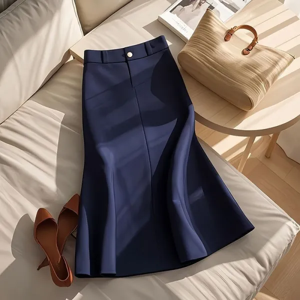 スカートスリムマーメイド無地中長 | 今季大注目