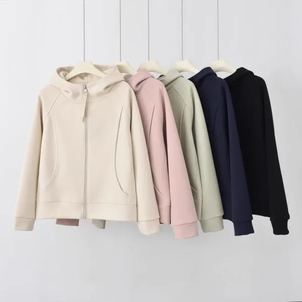 カーディガン  ファスナー  パーカー  アウター  長袖  スリムに見える  フード付き  春  通勤/OL  新作