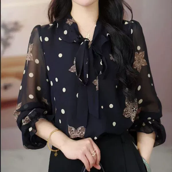 シャツ  シンプル  スピーカースリーブ  カジュアル  プリント  春夏  新作  おしゃれ / ファッション  フレンチスタイル  レディース