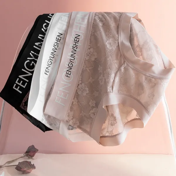 個性的なデザインヒップアップ美尻レースプリントステルス無感体型補正ショーツブラック黑ホワイト白レッドピンクイー