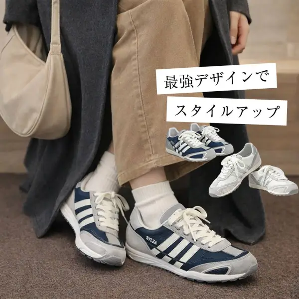 カジュアル 切り替え 厚底 丸トゥ カジュアルシューズ