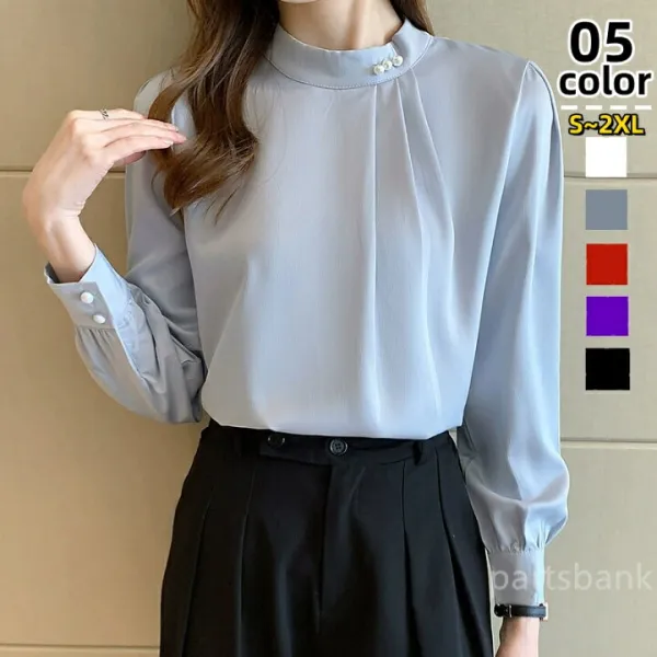 シャツ ブラウス レディース トップス スーツインナー 長袖シャツ 肌触り優れる やさしいシャツ 通勤 ビジネス OL カジュアル 大きいサイズ 春秋