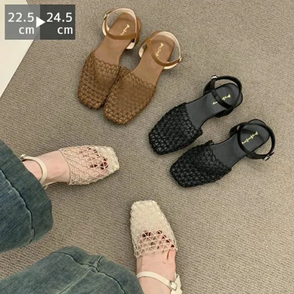 サンダル レディース 疲れない パンプス ミュール パンプス かかとなし 約1cmヒール ローヒール フラット ペタンコ  シューズ メッシュ素材 夏コーデ ビーチサンダル スリッパ ストラップ 夏 春 秋 靴 軽い 柔らかい 歩きやすい 送料無料