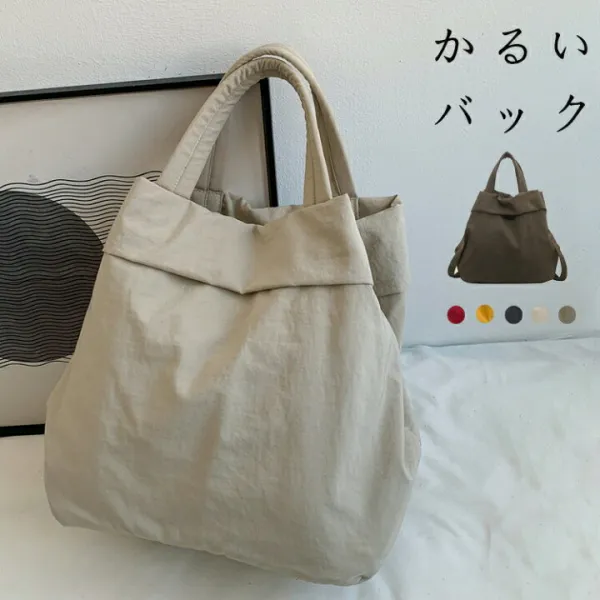 ショルダーバッグ レディース 斜めがけ 軽量 ナイロン トートバッグ 大容量 バッグ トート 2way 軽い 斜めがけバッグ 通勤 通学 カバン 手持ち シンプル 大容量バッグ かばん