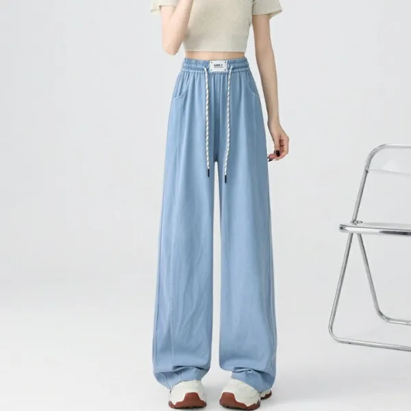 夏タイプ登場 選べる4タイプ デニムパンツ ワイドパンツ 冷感 ひんやり ワイドデニム 新作 春夏 送料無料 ジーンズ ウエストゴム レディース ボトムス カシュアル 体型カバー ゆったり ハイウエスト 美脚 ズボン 着痩せ