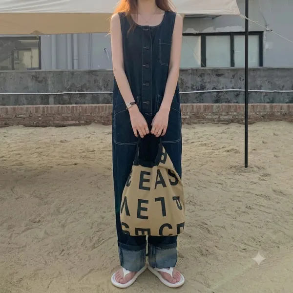 コーデ完成　サマーサロペットパンツ オールインワン レディース 春夏 サロペット ワイドパンツ ゆったり 着痩せ 通勤 カジュアル