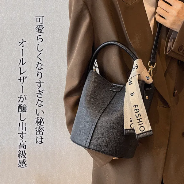 絶対欲しいカジュアルOL/通勤配色肩掛けファスナーバケツバッグレディースショルダーバッグ