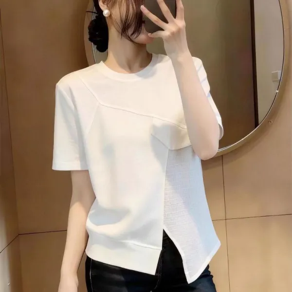 Tシャツ無地 プルオーバー ラウンドネック 半袖 | 買わなきゃ損