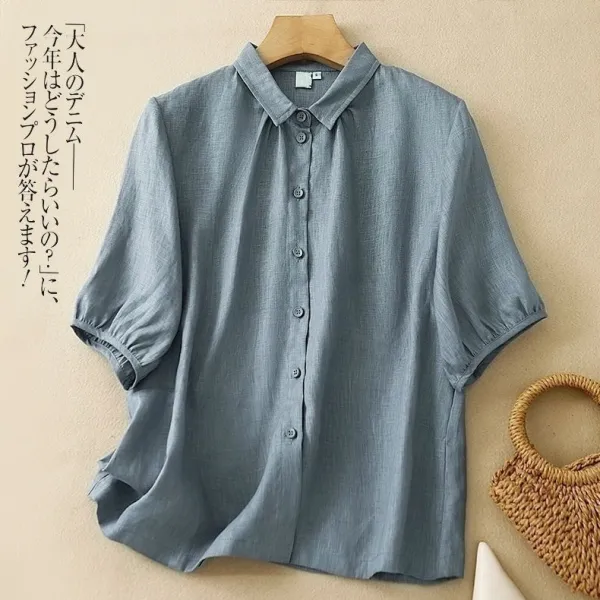 【全2色】Tシャツ無地半袖｜ゆったり森ガール