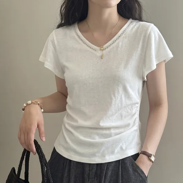着痩せ万能ショルダーTシャツ