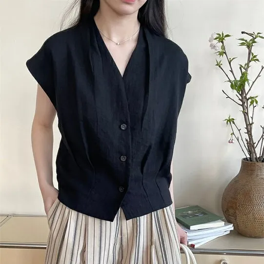 シャツ ブラウス フレンチスリーブ レディース シャツブラウス Vネック 涼しい トップス 前開き 無地 春夏 大人 シンプル ギャザー オフィス 春 夏 通勤OL 重ね着 レイヤード ゆったり 体型カバー カジュアル 20代 30代 40代 50代 60代 送料無料
