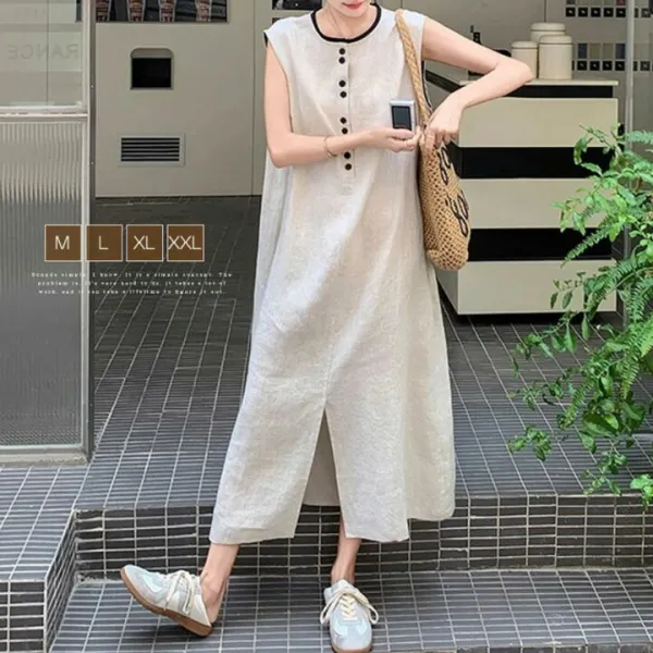 涼しい ワンピース フレアワンピース ロング丈