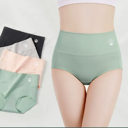今だけ超お得 抗菌 ショーツ 綿 コットン ハイウエスト 弾力性 レディースショーツ すっぽり パンツ ストレッチ 引締め レディース インナー