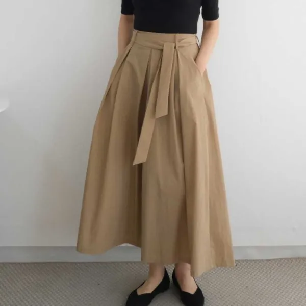 ハイウエストワイドレッグパンツ